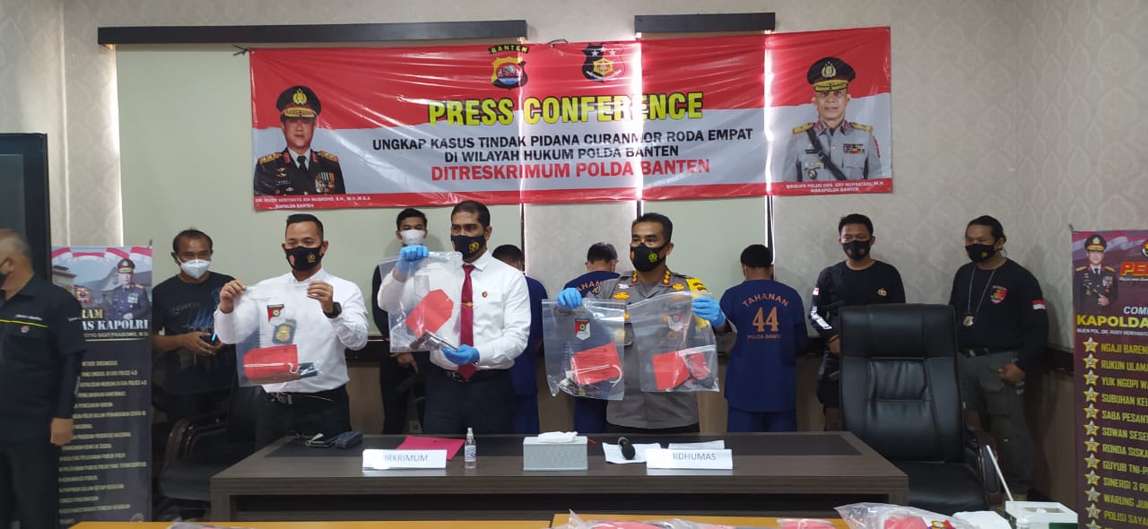 Spesialis Curanmor di Banten, Satu Ditembak Tiga Diamankan