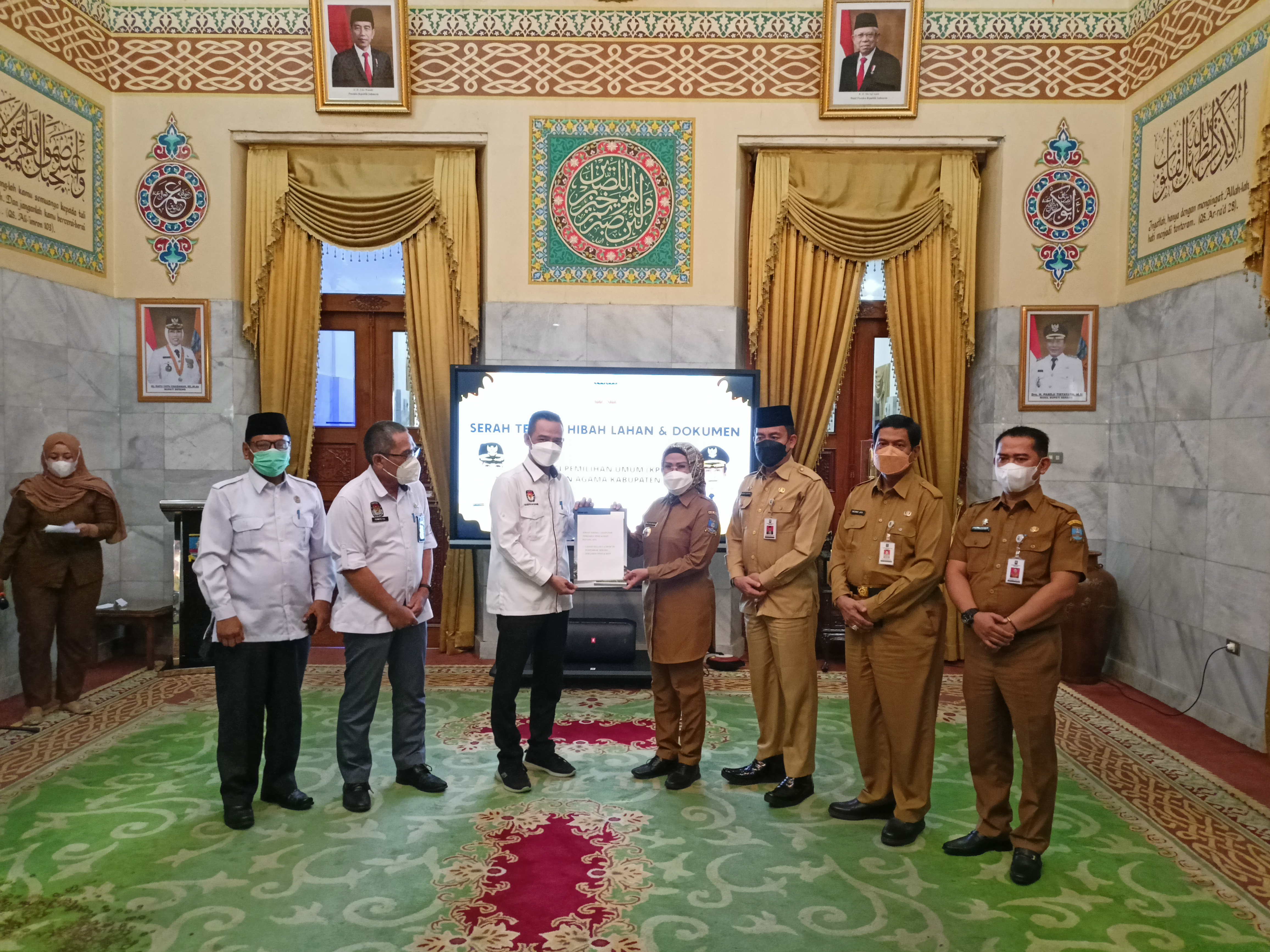 Kemenag dan KPU Kabupaten Serang Dapat Hibah Lahan